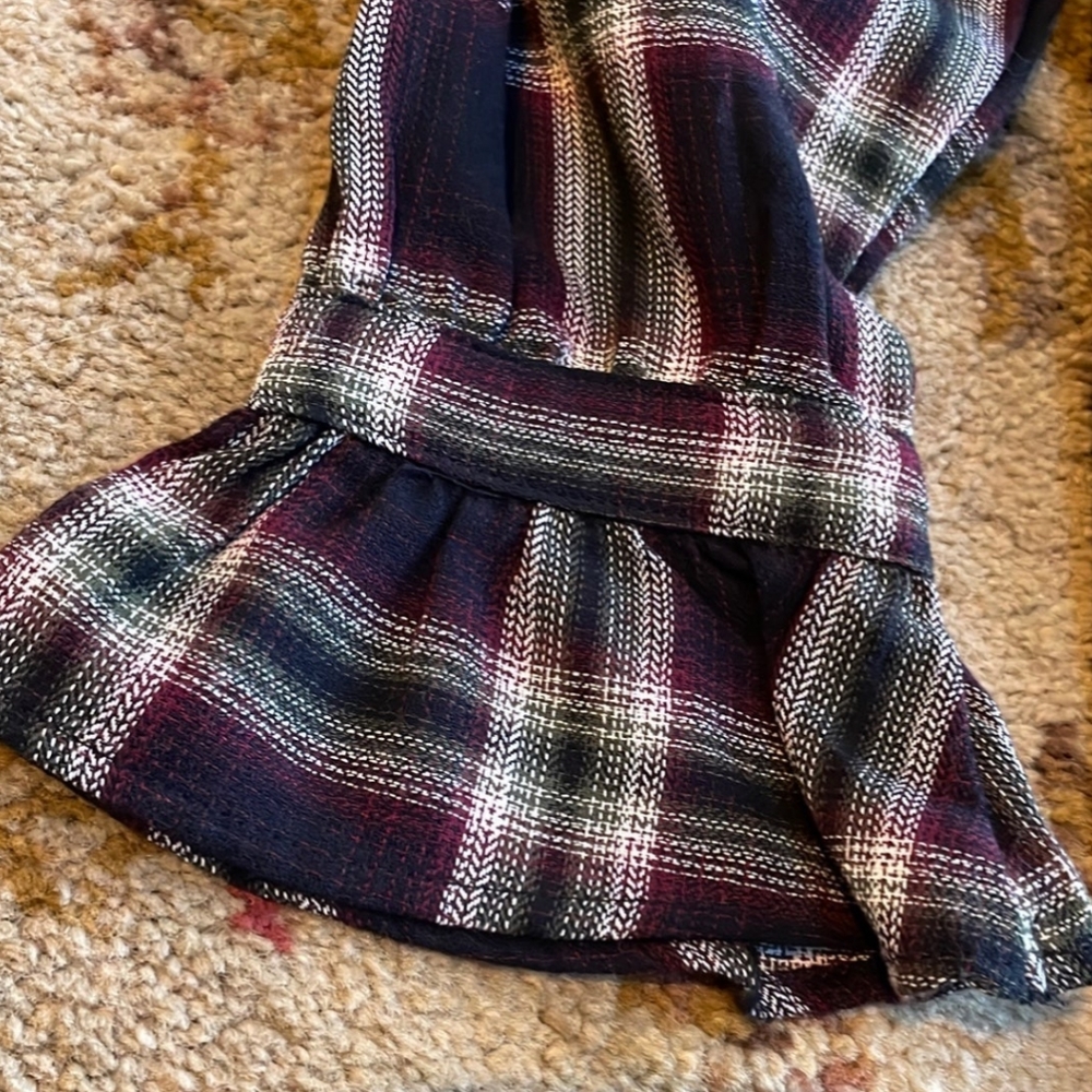 Plaid Ruffle Mini Dress - Picture 3 of 5